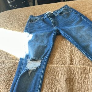 Kancan jeans with fringe at the hem EUC